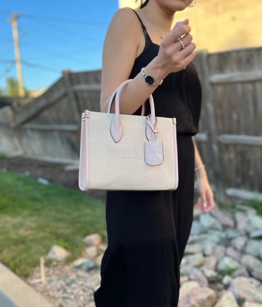 Michael Kors 35S2G7ZC5C Milerra SM Shopper Tz Xbody In Powder Blush Michael Kors 35S2G7ZC5C Milerra SM Shopper Tz Xbody In Powder Blush